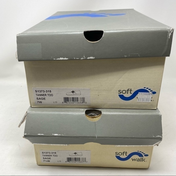 SoftWalk Tanner Too Sage slip on casual comfort shoes WIDE - Picture 8 of 8